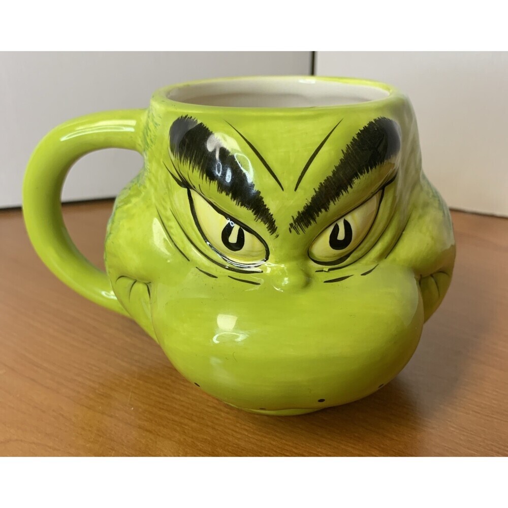 2018 Dr. Seuss™ The Grinch Sculpted Ceramic Christmas Mug 16 oz.